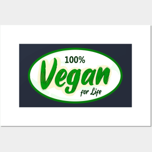 Veganism saves Lives Healthy Green and Lean Posters and Art